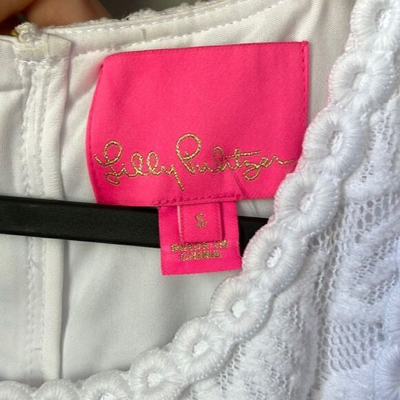 Lilly Pulitzer Marquette Shift Dress in Resort White Wildflower S - Picture 5 of 12